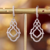 14k Gold 0.80 Ct Natural H Diamond Earrings