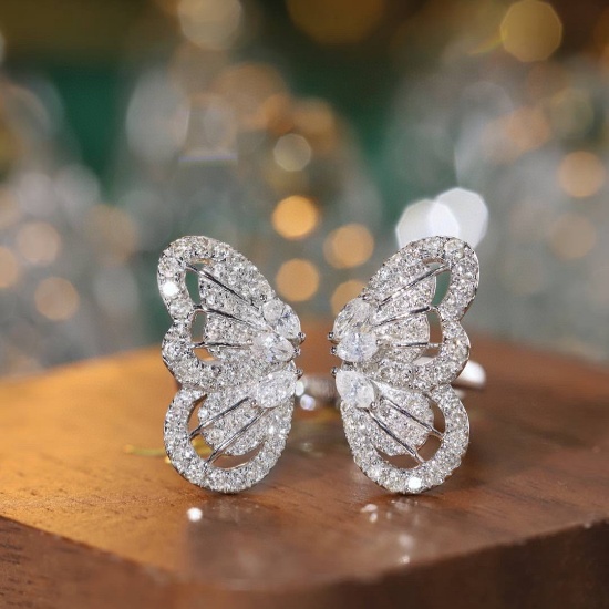 14k Gold 0.9 Ct Natural H Diamond Ring