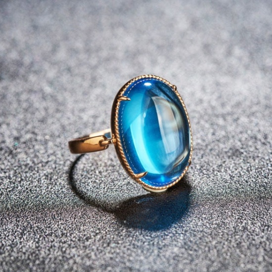 14k Gold 15.52 Ct Natural Topaz Ring