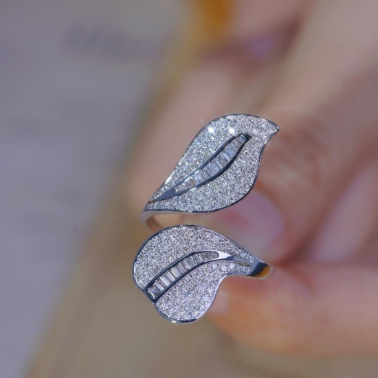 14k Gold 0.85 Ct Natural H Diamond Ring