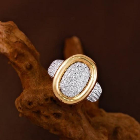 14k Gold 1.2 Ct Natural H Diamond Ring