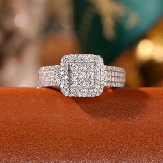 14k Gold 0.6 Ct Natural H Diamond Ring