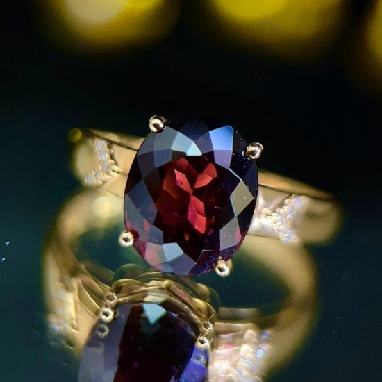 14k Gold 3.53 Ctw Natural Ruby & Diamond Ring