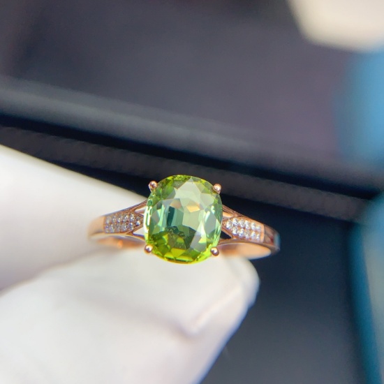 14k Gold 1.75 Ct Natural Tourmaline & Diamond Ring