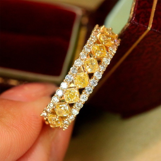 14k Gold 1.4 Ct Natural Color Diamond Ring