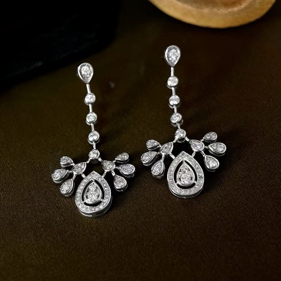 14k Gold 0.8 Ct Natural H Diamond Earrings