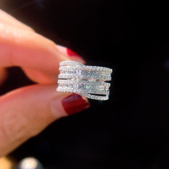 14k Gold 0.85 Ct Natural H Diamond Ring