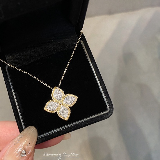 14k Gold 0.5 Ct Natural H Diamond Necklace