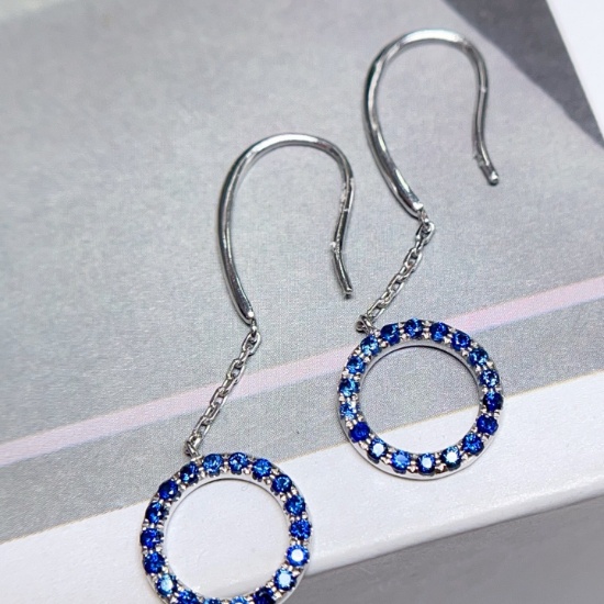 14k Gold 1.00 Ct Natural Sapphire Earrings
