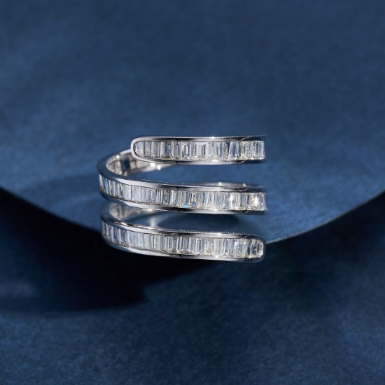 14k Gold 1.69 Ct Natural H Diamond Ring