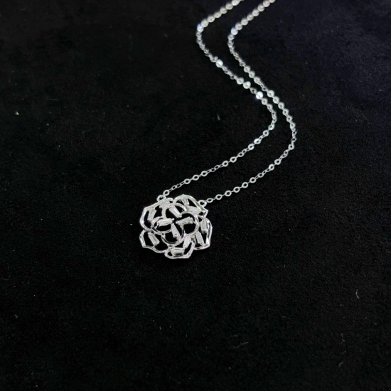 14k Gold 0.14 Ct Natural H Diamond Necklace