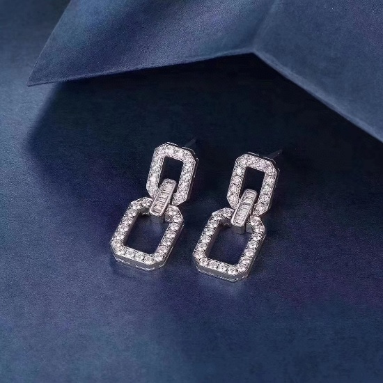 14k Gold 1.33 Ctw Natural H Diamond Earrings