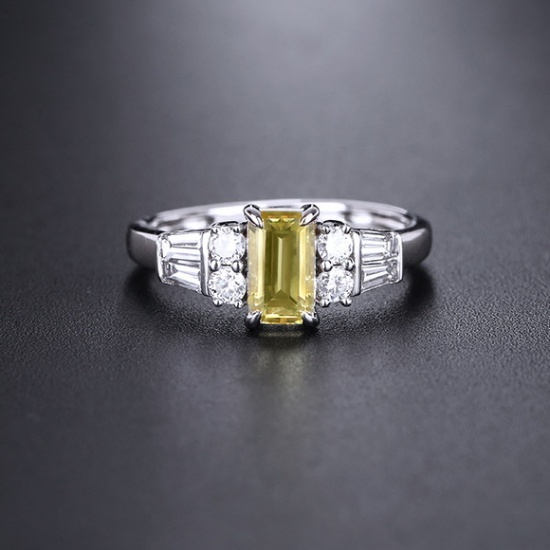 14k Gold 1.58 Ctw Natural Chrysoberyl & Diamond Ring