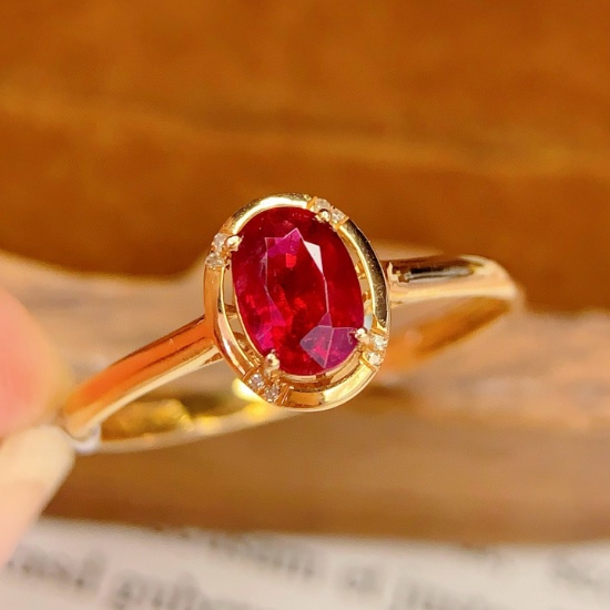 14k Gold 1.00 Ct Natural Tourmaline & Diamond Ring