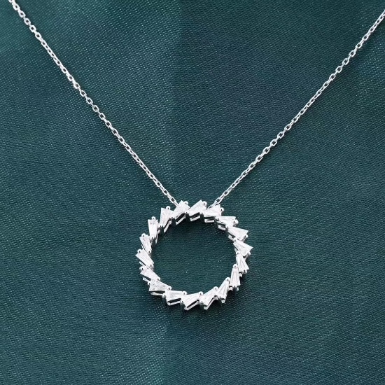 14k Gold 0.79 Ct Natural H Diamond Necklace