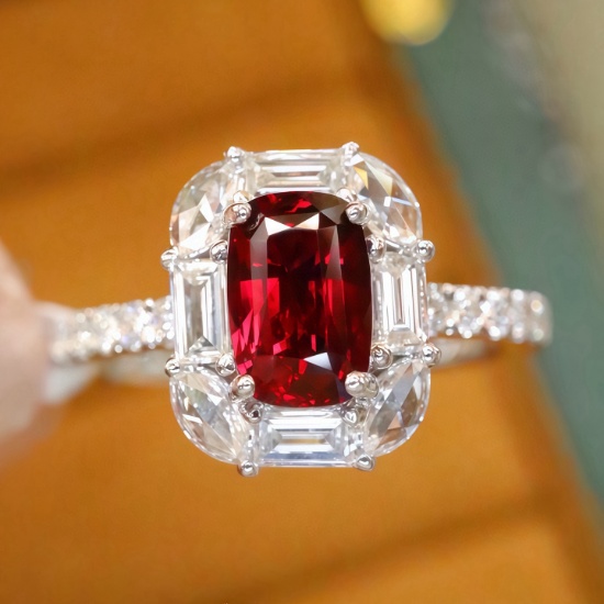 14k Gold 1.52 Ctw Natural Ruby & Diamond Ring