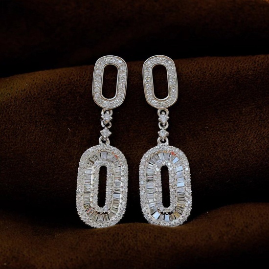 14k Gold 1 Ct Natural H Diamond Earrings