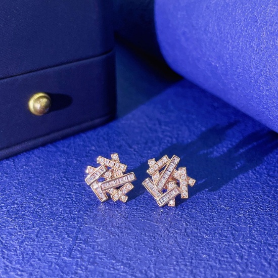 14k Gold 0.34 Ctw Natural H Diamond Earrings