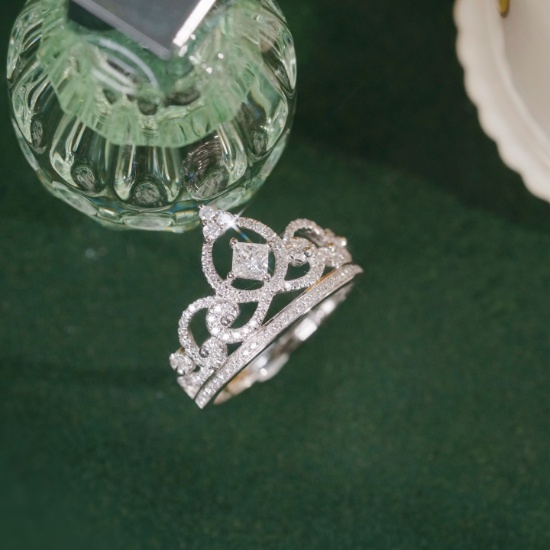 14k Gold 0.55 Ct Natural H Diamond Ring