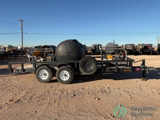 2022 INDUSTRIAL HOT PRESSURE WASHER TRAILER, 18', LANDA