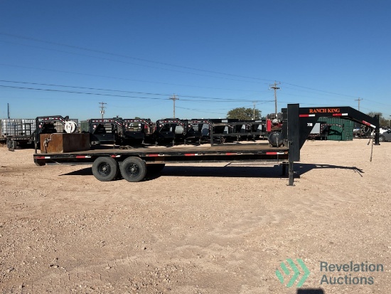 2023 RANCH KING 25 FOOT GOOSENECK TRAILER MODEL GN25 14ELP WITH AIR COMPRESSOR