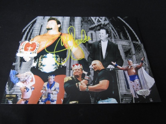 Jerry the King Lawler Signed 8x10 Photo TSA COA