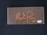 Mark Price Signed Floorboard PSA Witnessed