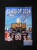ANDRE JOHNSON SIGNED HOF PHOTO WITH COA