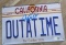 Michael J Fox signed metal plate with coa