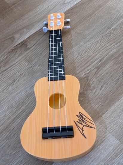 Post Malone Ukulele signed mini guitar with coa