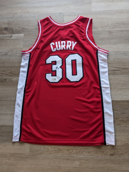 Stephen Curry autographed jersey with coa