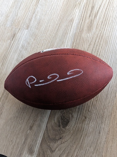 Patrick Mahomes signed football with coa