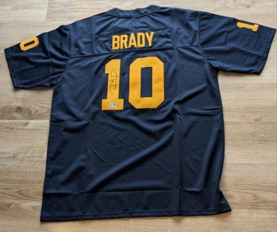 Tom Brady signed Michigan State jersey with coa