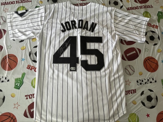 Michael Jordan Signed Birmingham Barons Jersey With COA