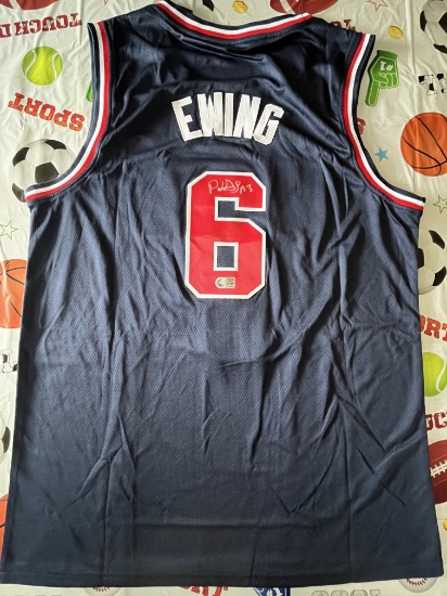 Patrick Ewing Signed USA Olympic Jersey With COA