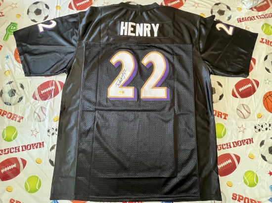 Derrick Henry Signed Ravens Jersey With COA
