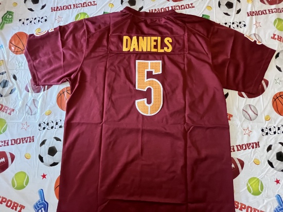 Jayden Daniels Signed Commanders Jersey With COA