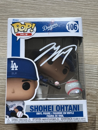 Shohei Ohtani Dodgers Signed Funko PoP With COA
