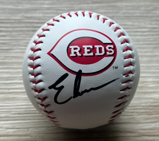 Elly De La Cruz Signed Reds Rawlings Logo Baseball With COA