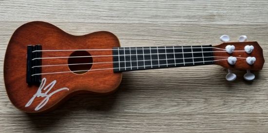 Luke Bryan Signed Mini Guitar With COA