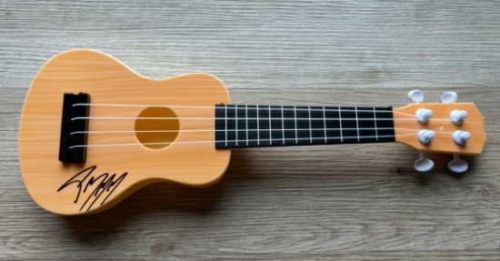 Post Malone Signed Mini Guitar With COA