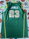LeBron James Signed Green Irish Jersey With COA
