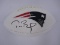 TOM BRADY SIGNED PATRIOTS LOGO FOOTBALL COA