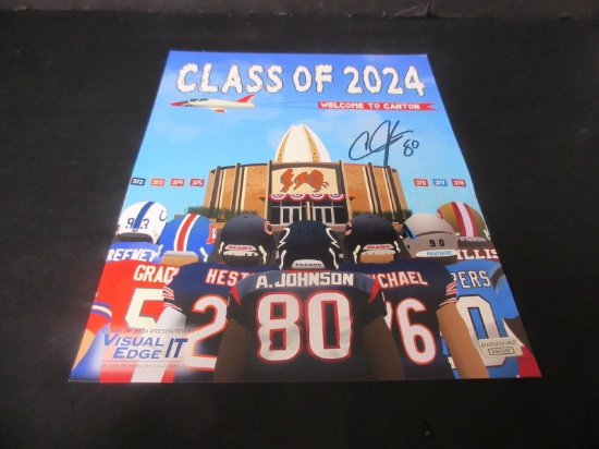 Johnson Signed 11x14 HOF Poster Direct COA