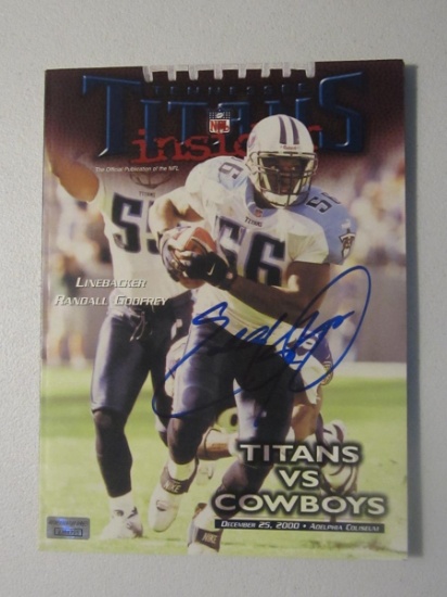 EDDIE GEORGE SIGNED MAGAZINE WITH COA