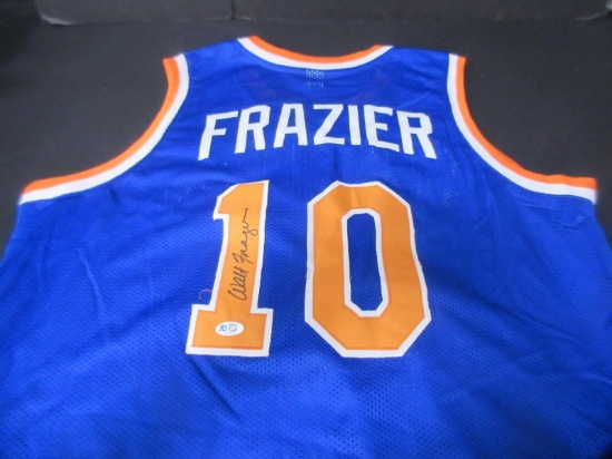 WALT FRAZIER SIGNED NEW YORK 10 JERSEY COA