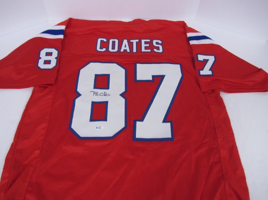 PATRIOTS BEN COATES SIGNED JERSEY FSG COA