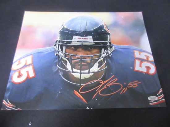 LANCE BRIGGS SIGNED 11X14 PHOTO TSA COA