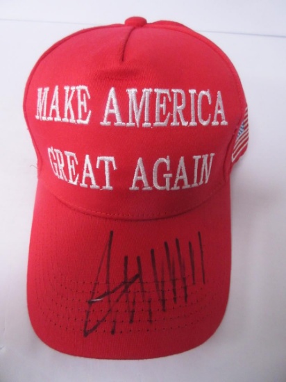 Donald Trump Signed MAGA Hat Heritage COA