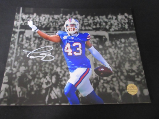 TERREL BERNARD SIGNED 8X10 PHOTO BILLS COA